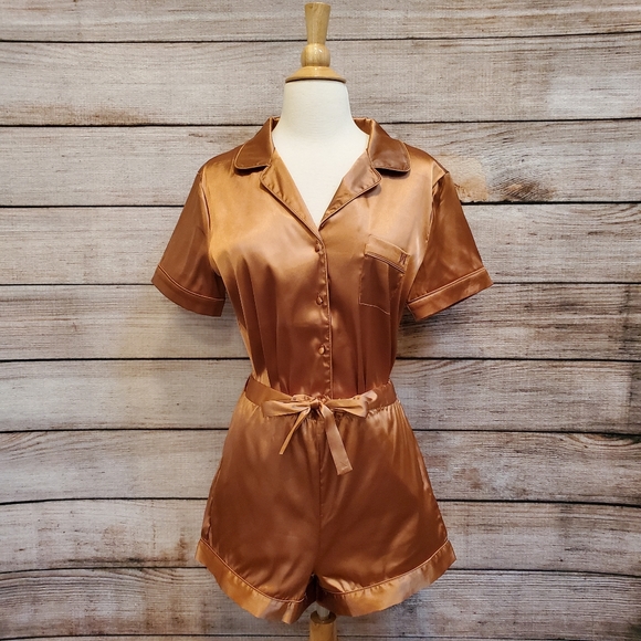 Burnt orange pajama set Clearance